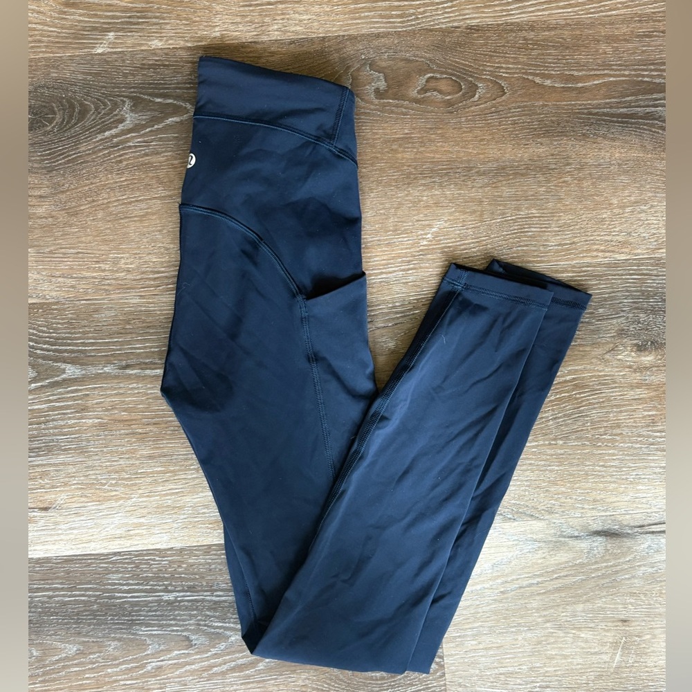 Lululemon | Compression Navy Blue Leggings with Pockets